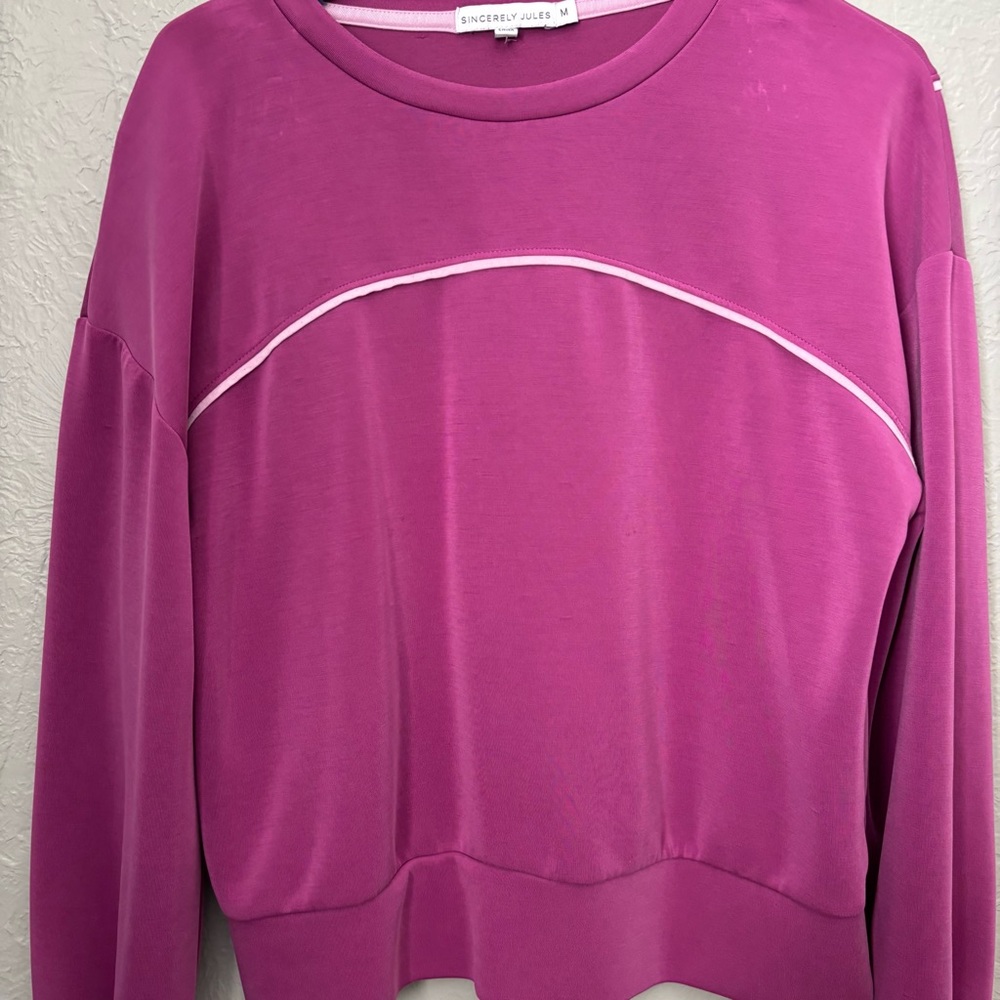 Sincerely Jules Fuchsia Sweatshirt - Picture 6 of 11